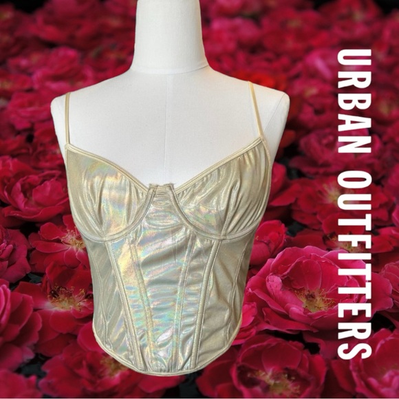Urban Outfitters Tops - NWOT UO Holographic Corset Top